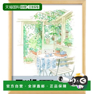 【日本直邮】Kenko肯高 素描相框 4切自然木吊扣付金具AM-MD-4-NA