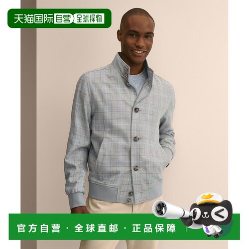 日本直邮BROOKS BROTHERS 男装 真丝羊毛格纹巴拉瑟夹克 P2634010
