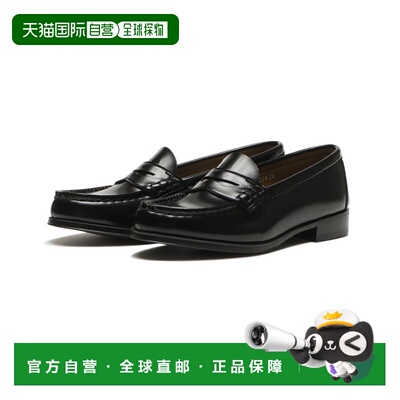 1h可退 日本直邮HARUTA男女同款轻量舒适牛津风乐福鞋4514黑色 02