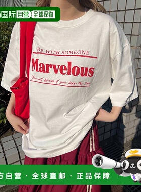 1h可退 日本直邮WC 女士大版印花T恤  WCK25SS014女装