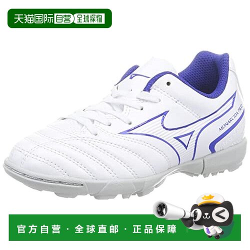 【日本直邮】Mizuno美津浓 足球运动鞋 白 x 蓝  19cm 3E  P1GE22