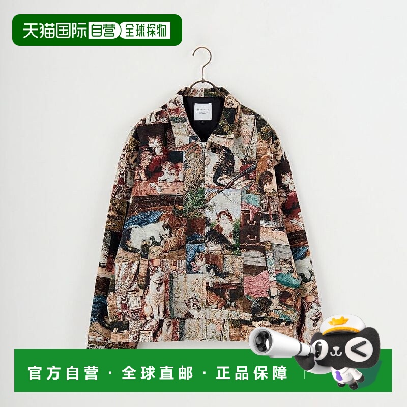 1h可退 日本直邮33Degrees 男装 宽松半拉链 Gobelin提花外套 TH-
