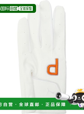 【日本直邮】彪马高尔夫手套 P 手套 左手 42018 亮白色/荧光橙