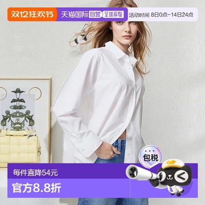 日潮跑腿UNIQLO优衣库 棉质长袖衬衫 00 WHITE WOMEN XS 479078