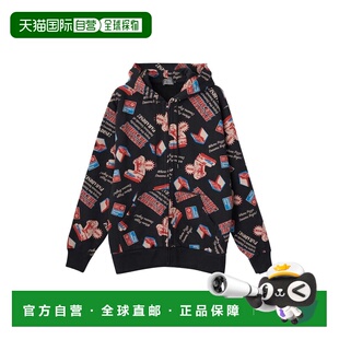 1h可退 日本直邮HYSTERIC GLAMOUR男装 RECORDS图案连帽衫 宽松舒