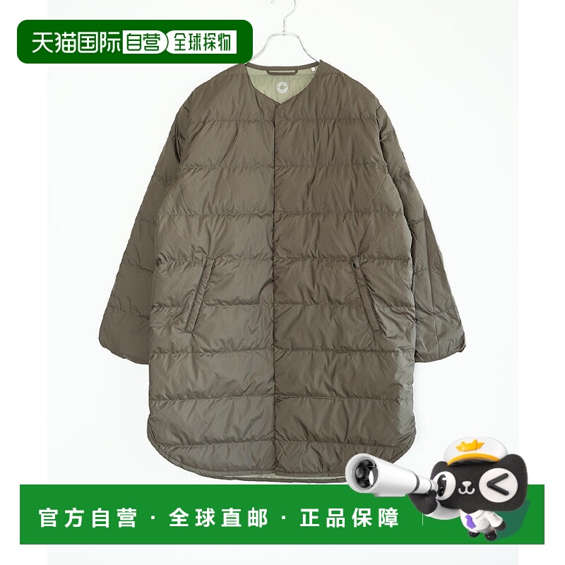 日本直邮ORCIVAL 圆领长款大衣女士轻薄绗缝羽绒大衣[OR-A0602DPR