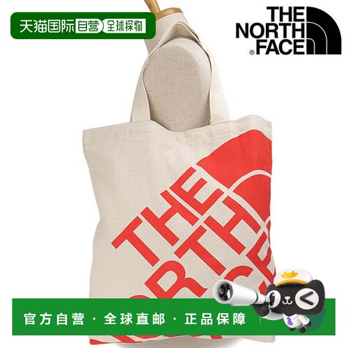 日本直邮The North Face 托特包 自然色/火红色背包 NM72608-NR
