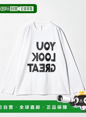 1h可退 日本直邮m's braque 女装 YOU LOOK GREAT 反转印花笑脸T