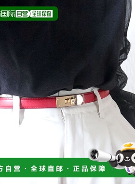 日本直邮florge 无段阶调整牛革 平面腰带 [FL8218EW08674] 腰带