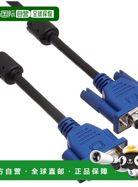 【日本直邮】Elecom宜丽客显示器延长线VGA-VGA 3米黑色CAC-E30BK