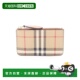 日本直邮中古Burberry博柏利女S级99新coin purse零钱包帆布零钱