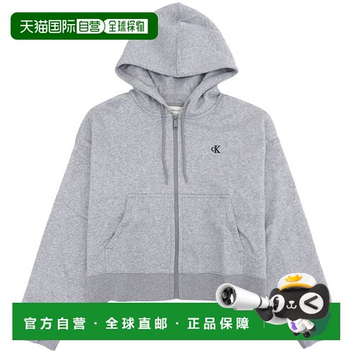 日本直邮Calvin Klein 女士连帽卫衣L 码灰色47A216G-030L