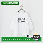 T恤 1h可退 后背金 宽松落肩宽袖 印花长袖 日本直邮MICA&DEAL 女装