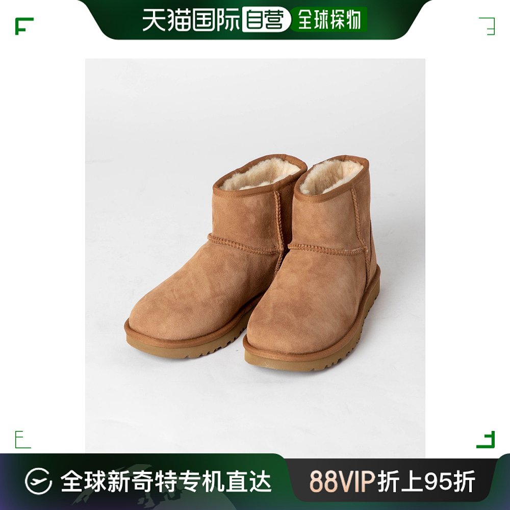 日本直邮UGG 1016222羊毛皮靴子女鞋羊毛皮靴子 Classic Mini