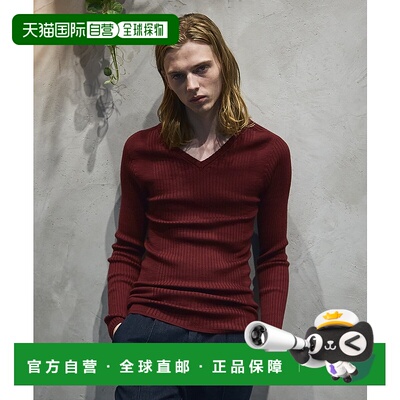 1h可退 日本直邮5351 POUR LES HOMMES 男士V领无缝针织衫 024900