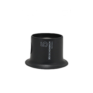 【日本直邮】Eschenbach放大镜5倍黑色文字徽标清晰便携时尚