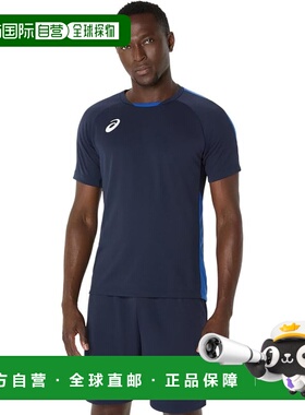 【日本直邮】亚瑟士 足球运动短袖 2101A307 405(午夜蓝)