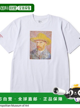 日本直邮NEW ERA 短袖棉质 T 恤 The Met Vincent Van Gogh 白色