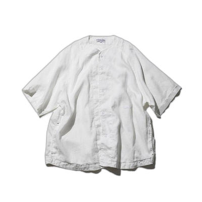 1h可退 日本直邮官方授权 CAHLUMN Linen Baseball Shirt 长谷川