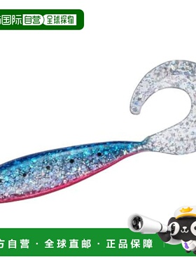 【日本直邮】达亿瓦Shad Tail Worm Ricky Grub 3.5 蓝色粉色沙丁