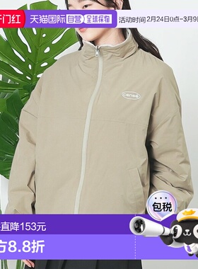 1h可退 日本直邮Honeys 女装 双面穿 保暖波浪绒外套 宽松立领设