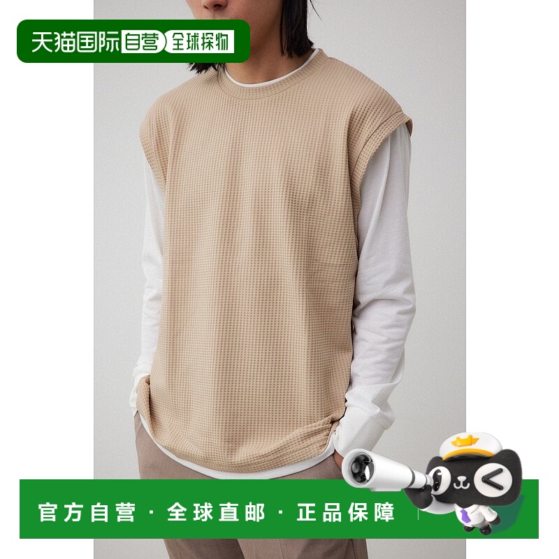 日本直邮MOUSSY 假层叠背心套装长袖T恤牛仔裤