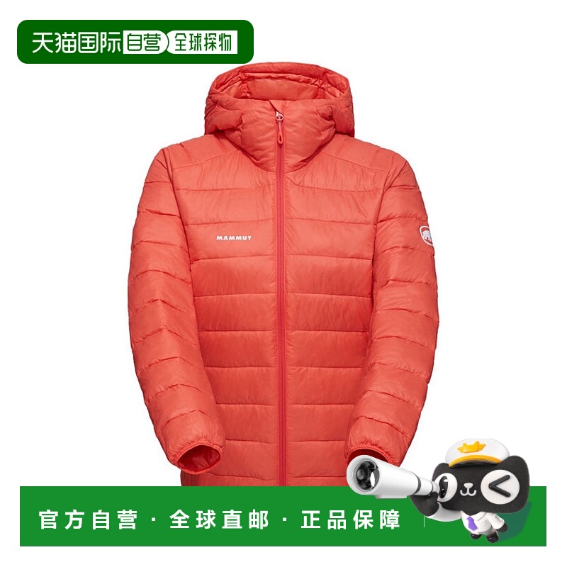 日潮跑腿MAMMUT猛犸象 Crag 保暖连帽夹克 peach M1013-03420o