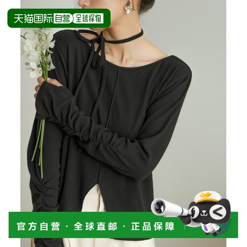 hinari 女装 长袖系带褶皱上衣 HN00000089