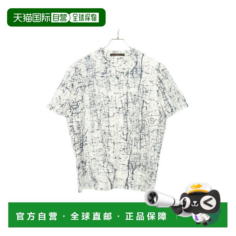 日本直邮中古LV路易威登男B级9新T-shirtT恤棉上衣白色图片
