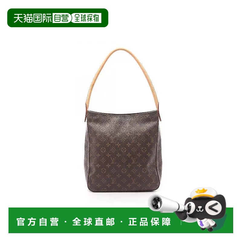 1h可退 日本直邮中古LV路易威登女包B级9新LoopingGM名媛包涂层/