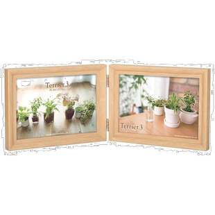 【日本直邮】HAKUBA木制相框 双面纵向天然色2L尺寸FWTR3-NT2L2Y