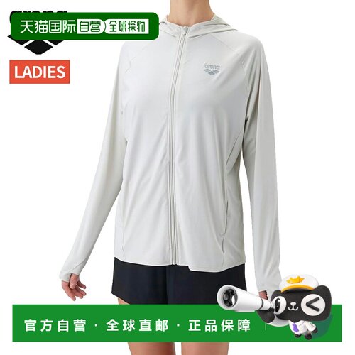 日本直邮Arena 女士健身防晒泳衣沙滩衣 (AS6FWF32L-WH01)