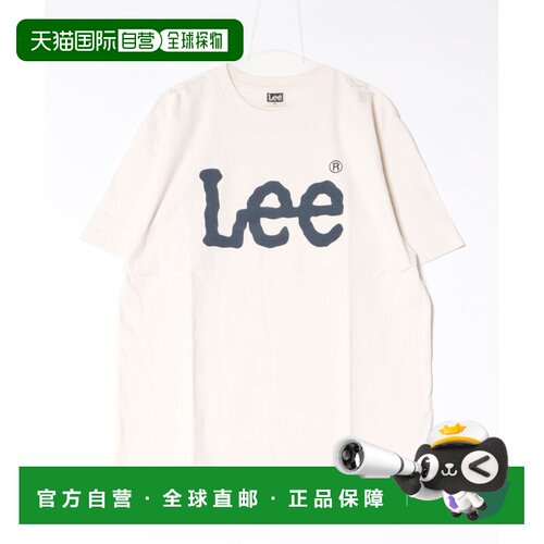 日本直邮Lee 男士 纯棉Logo印花T恤 LT32410001男【付后1h可退】