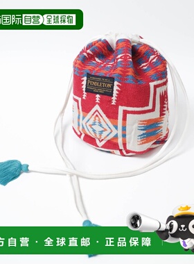 1h可退 日本直邮PENDLETON 男女同款 华丽提花束绳小袋 PDT000253