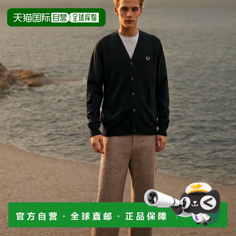 日本直邮Fred Perry 经典开衫 [K9551-198 FW24] 经典开衫 男士上