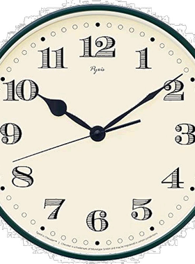 日本直邮Seiko Clock 掛钟 PYXIS 深绿 直径290mm，厚度39mm