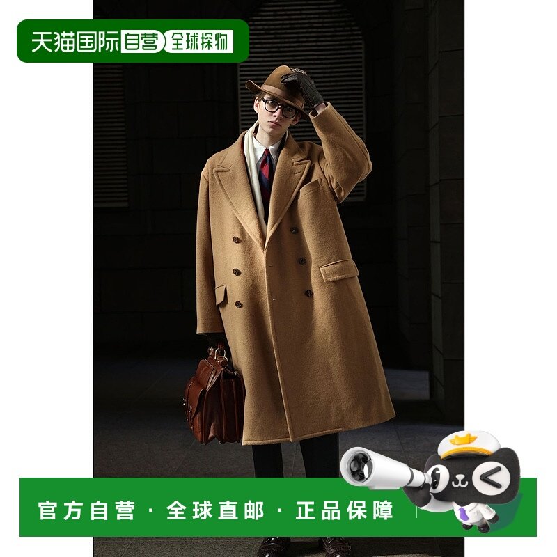 1h可退 日本直邮Kaptain Sunshine 男装 宽松A字 Polo风双排扣大