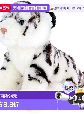 【日本直邮】Colorata 白虎宝宝毛绒动物14cm x 19cm x 22cm儿童