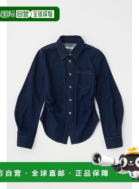 1h可退 日本直邮MOUSSY 女士高腰牛仔衬衫 010ISS113371新款