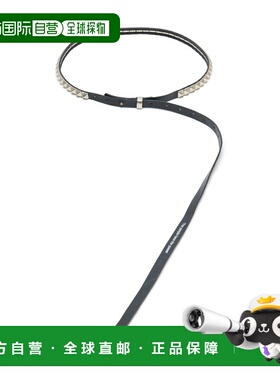 1h可退 日本直邮UNDERCOVER男装牛皮腰带黄铜铆钉烫金印花 UC1F4W