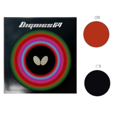 日本直邮BUTTERFLY 男女青少年Dignics 64乒乓球拍胶皮高张力背胶