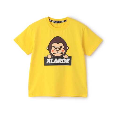 日本直邮XLARGE KIDS 儿童 纯棉变色趣味大猩猩短袖T恤 9462209