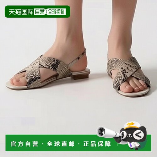 日本直邮Ecco/爱步Sculpted Alba 25 皮革 百搭休闲 一字带凉鞋 2