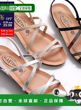 日本直邮PLAKTON 凉鞋 715611 女式平踝带舒适凉鞋颜色