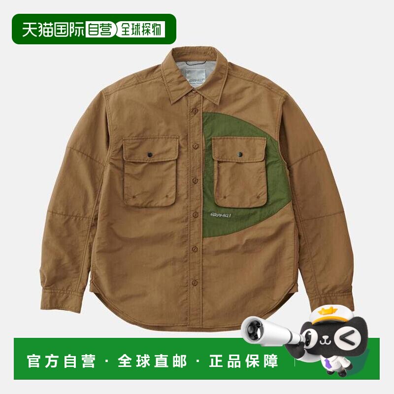 日本直邮Gramicci 男式尼龙布伦特伍德衬衫 G5SMJ038