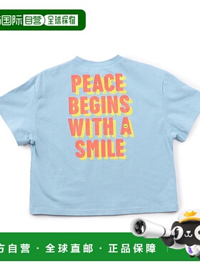 1h可退 日本直邮BREEZE 儿童款彩色背后LOGO大字母T恤 J207545