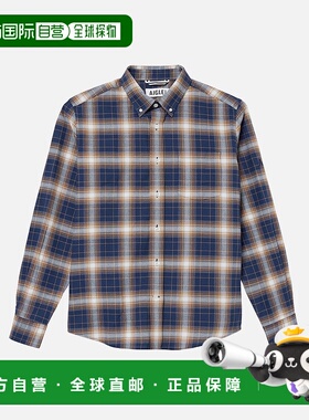 日本直邮AIGLE 纽扣领格纹衬衫 [男装AI715EM14864]