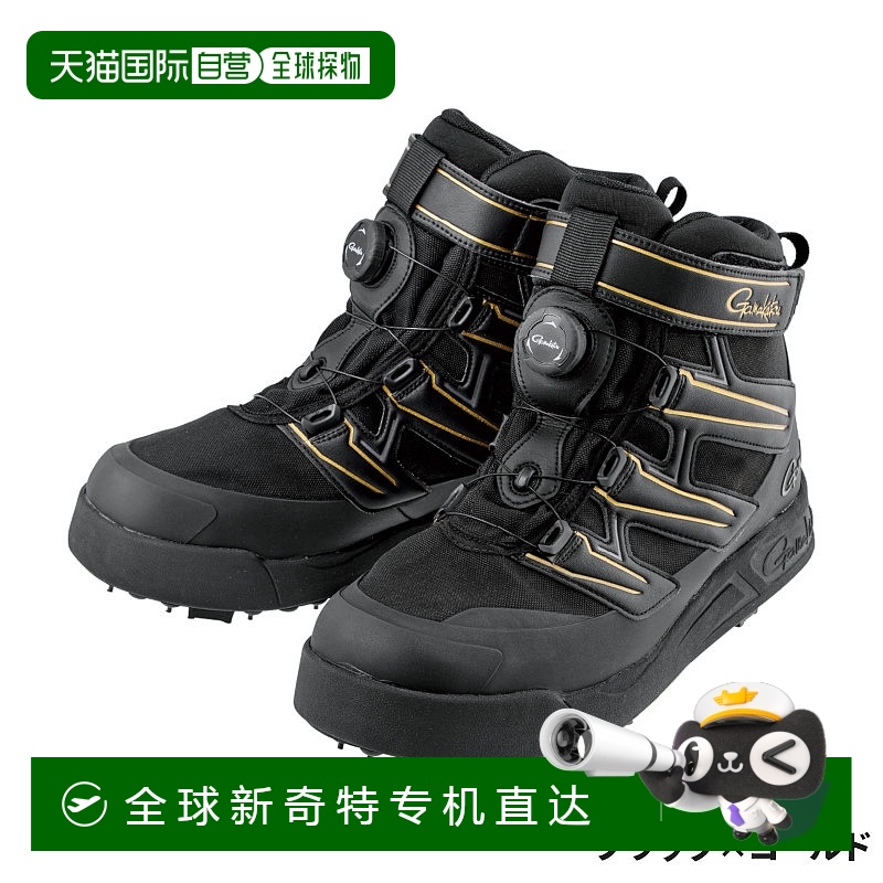 日本直邮Gamakatsu 鞋类 G-Spec 钉鞋 LL 黑色 x 金色 GM4549