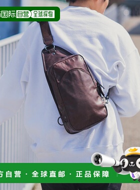 日本直邮Rocky Monroe 男士真皮单肩斜挎包 Butler Ver RK6854AM0