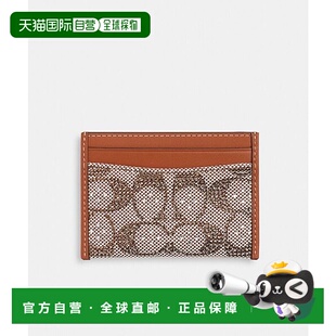 Essential Signature Card Crystal Jacquard Case 日本直邮COACH